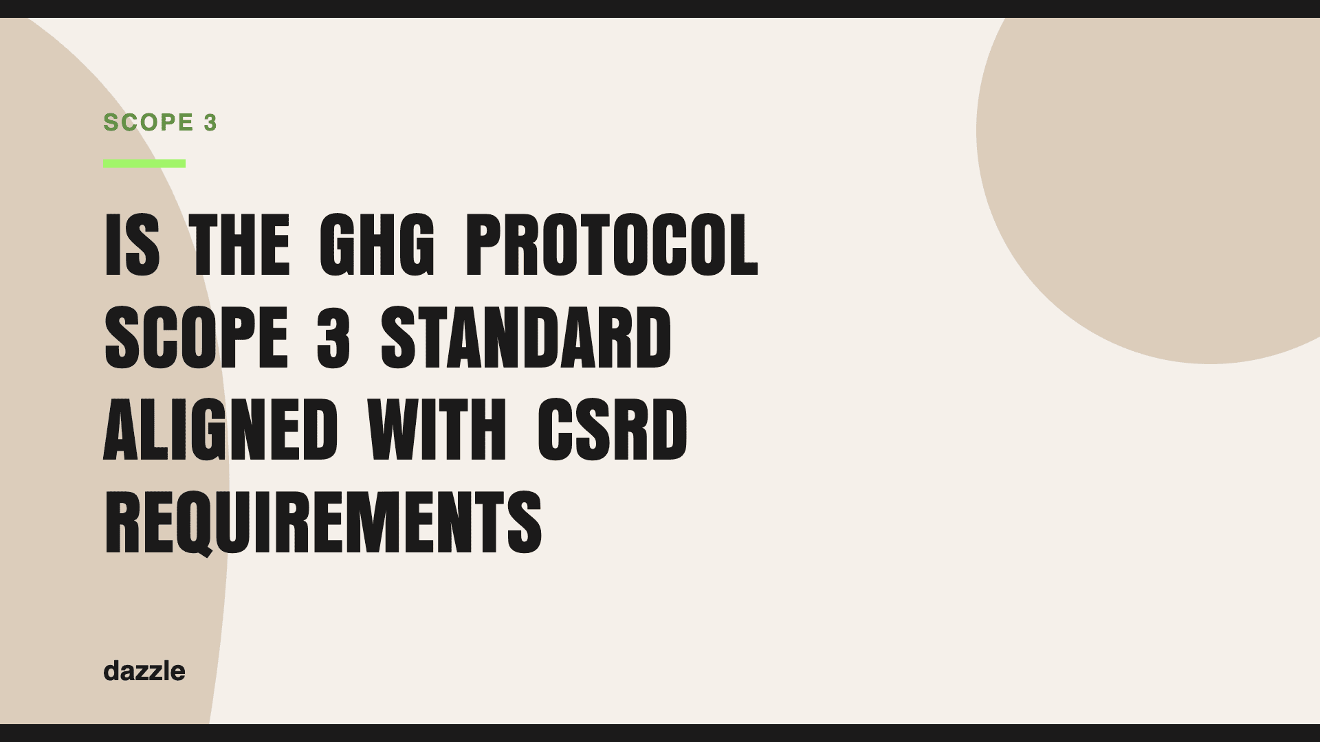 Is the GHG Protocol scope 3 standard aligned with CSRD requirements?