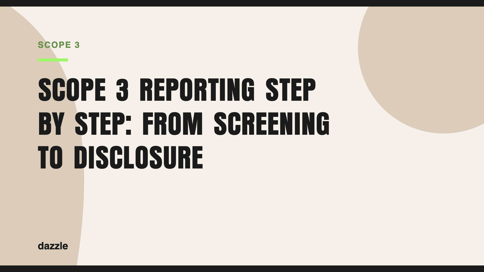 Scope 3 reporting step by step: from screening to disclosure