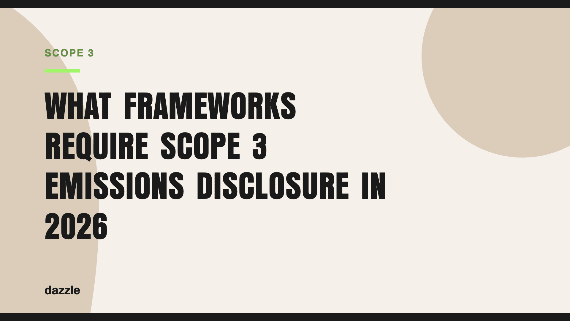 What frameworks require scope 3 emissions disclosure in 2026?