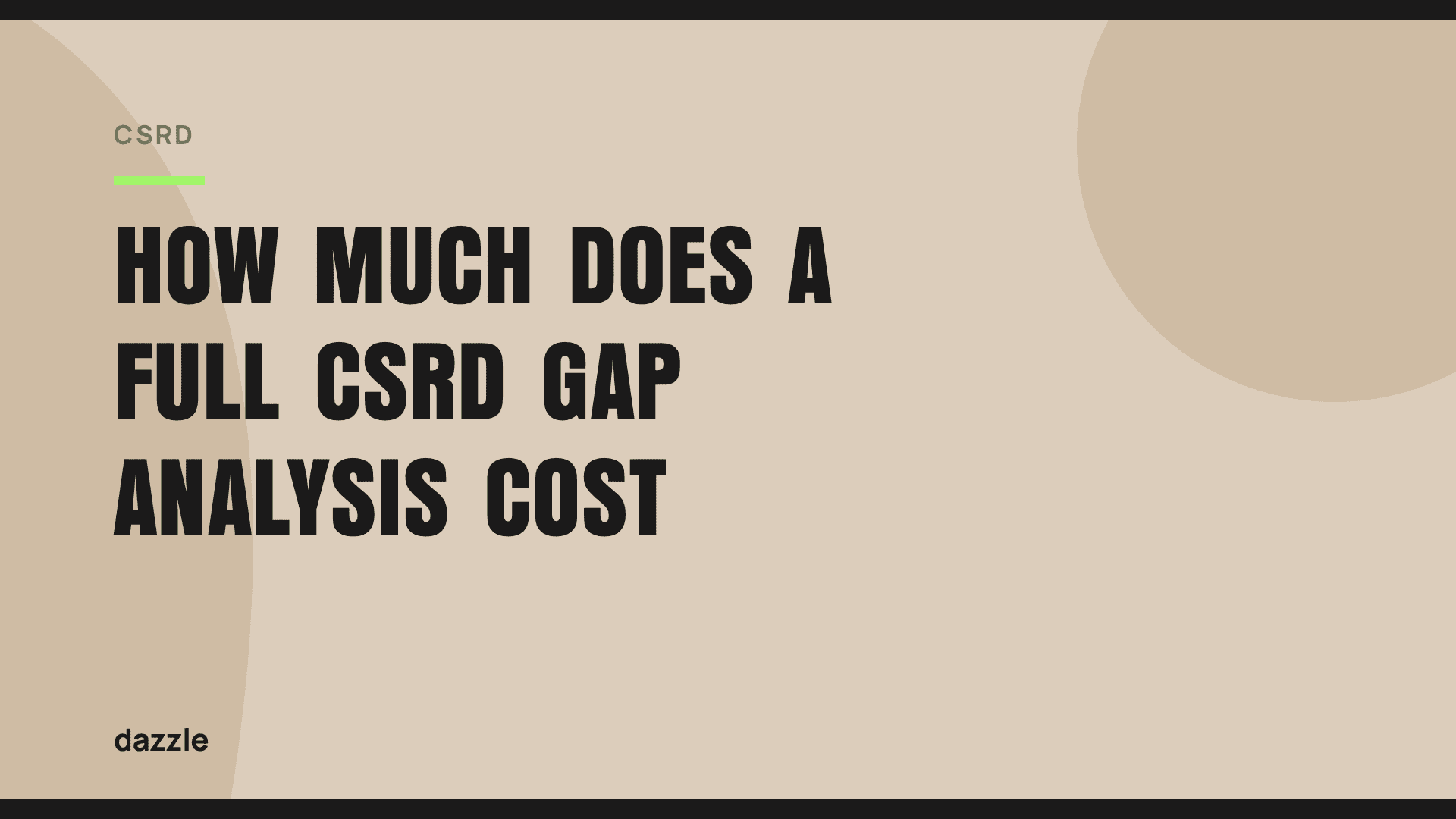 How much does a full CSRD gap analysis cost?